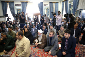 دیدار اعضا و دست اندرکاران ستاد مرکزی سی و ششمین سالگرد بزرگداشت امام خمینی با سید حسن خمینی