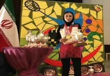 دانش آموز مهابای قهرمان تنیس روی میز کشور شد