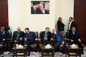 دیدار وزیر و مدیران ارشد وزارت نیرو با سید حسن خمینی