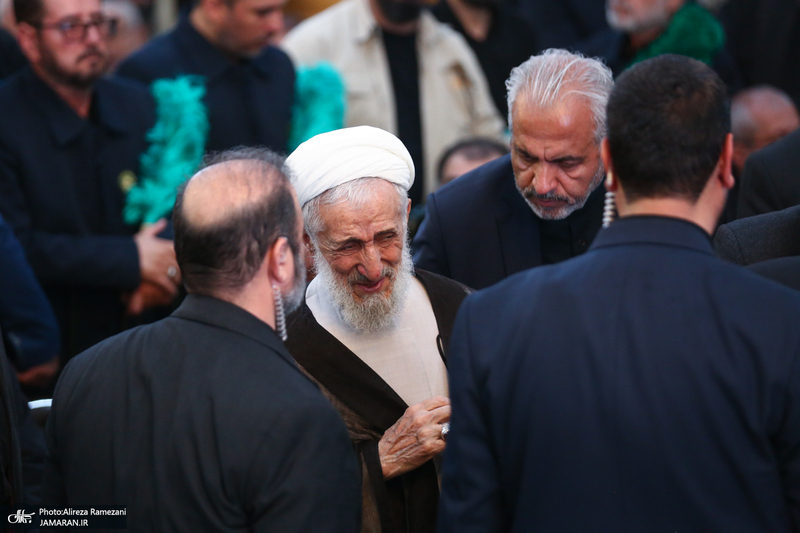 مراسم خاکسپاری شهید حسین امیرعبداللهیان در حرم حضرت عبدالعظیم حسنی (ع)