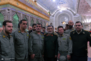 حضور فرمانده هوا فضای سپاه در حرم مطهر امام خمینی (س)