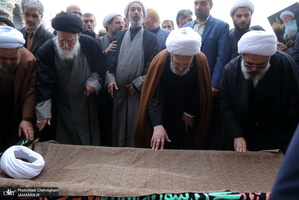 مراسم تشییع و خاکسپاری حجت الاسلام والمسلمین حاج شیخ عباس صالحی منش(ره)