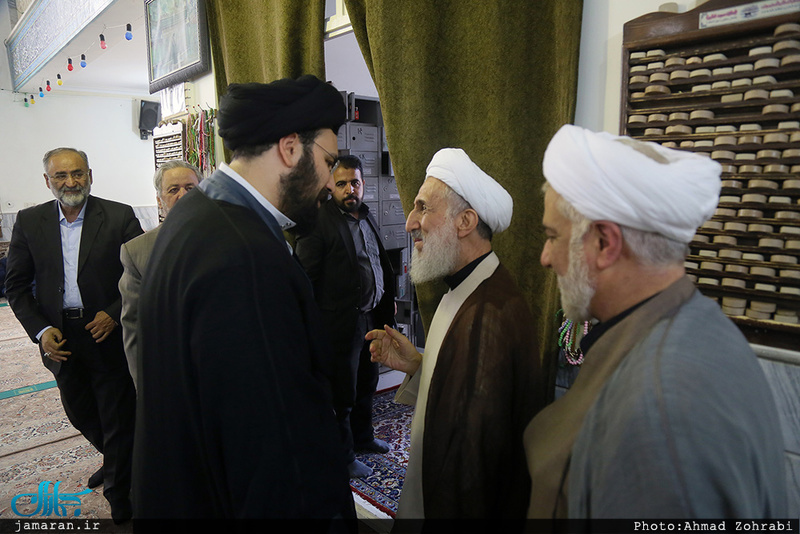 حضور سید علی خمینی در مراسم بزرگداشت ابومحمد صدیقی برادر حجت الاسلام و المسلمین کاظم صدیقی 