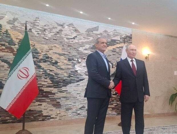 دیدار پزشکیان ‌و پوتین در حاشیه اجلاس سازمان همکاری شانگهای + عکس