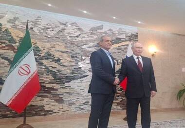 دیدار پزشکیان ‌و پوتین در حاشیه اجلاس سازمان همکاری شانگهای + عکس