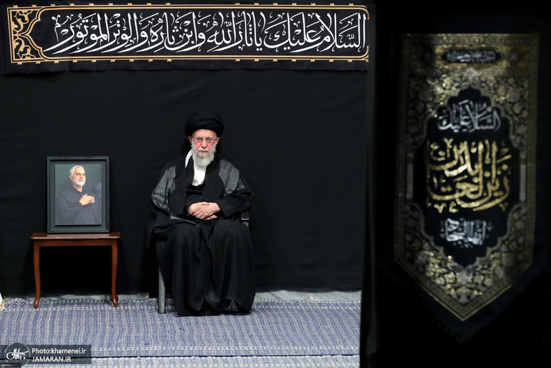 آخرین شب مراسم عزاداری حضرت اباعبدالله الحسین (ع) در حسینیه امام خمینی