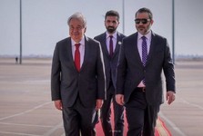 نخستین سفر یک دبیر کل سازمان ملل به سوریه پس از 17 سال؛گوترش وارد دمشق شد