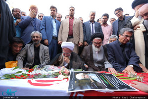 مراسم تشییع حجت الاسلام و المسلمین دکتر احمد احمدی در قم 