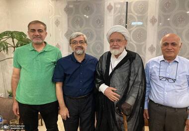 دیدار مشاوران میرحسین موسوی با مهدی کروبی + عکس