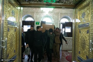 مراسم تشییع و خاکسپاری پیکر اشرف بروجردی