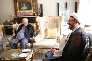 دیدار سرپرست موسسه تنظیم و نشر آثار امام خمینی(س) با سفیر فلسطین در تهران/ صلاح زواوی