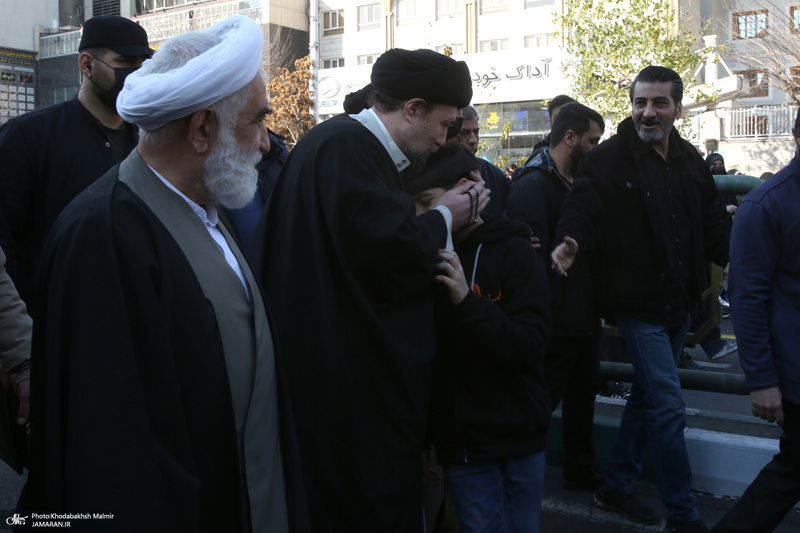 حضور سید حسن خمینی در اجتماع بزرگ مردم تهران