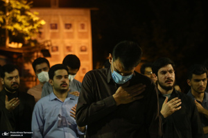 وداع با پیکر استاد فاطمی نیا (ره) در دانشگاه امام صادق (ع)