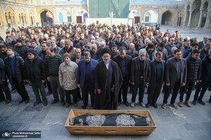 مراسم تشییع و خاکسپاری پدر دکتر جوادی یگانه
