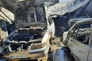 آتش به جان یک مرکز تعمیرگاهی خودرو در تهران افتاد