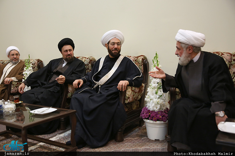 حاشیه دیدار جمعی از میهمانان کنفرانس وحدت اسلامی با سید حسن خمینی