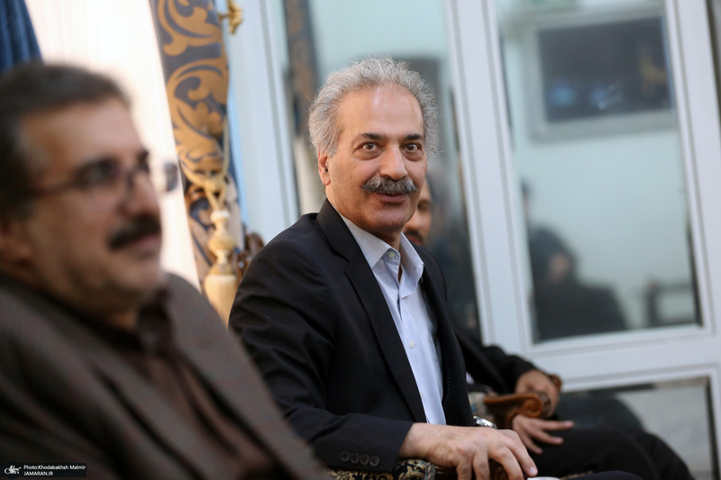 دیدار مدیر و معاونین روزنامه اطلاعات با سید حسن خمینی