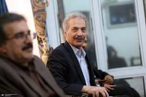 دیدار مدیر و معاونین روزنامه اطلاعات با سید حسن خمینی