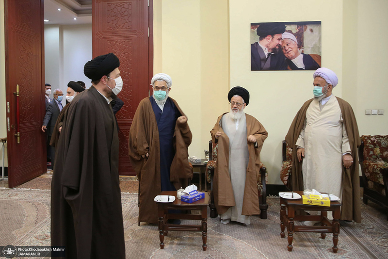 حاشیه تجدید میثاق هیأت رئیسه و اعضای مجلس خبرگان رهبری با آرمان های امام خمینی(س)