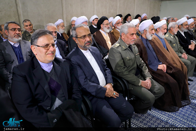 دیدار مسئولان نظام و میهمانان کنفرانس وحدت اسلامى با رهبر معظم انقلاب