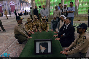 تجدید میثاق فرماندهان و دانشجویان دانشگاههای افسری آجا‎ با آرمان های حضرت امام