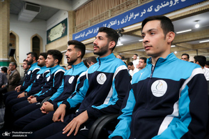 دیدار قهرمانان و مدال‌آوران ورزشی و المپیادهای علمی جهانی با رهبر معظم انقلاب