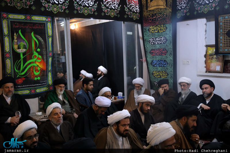 مراسم عزادارى شهادت حضرت فاطمه زهرا(س) در بيت آيت الله دوستى زنجانى