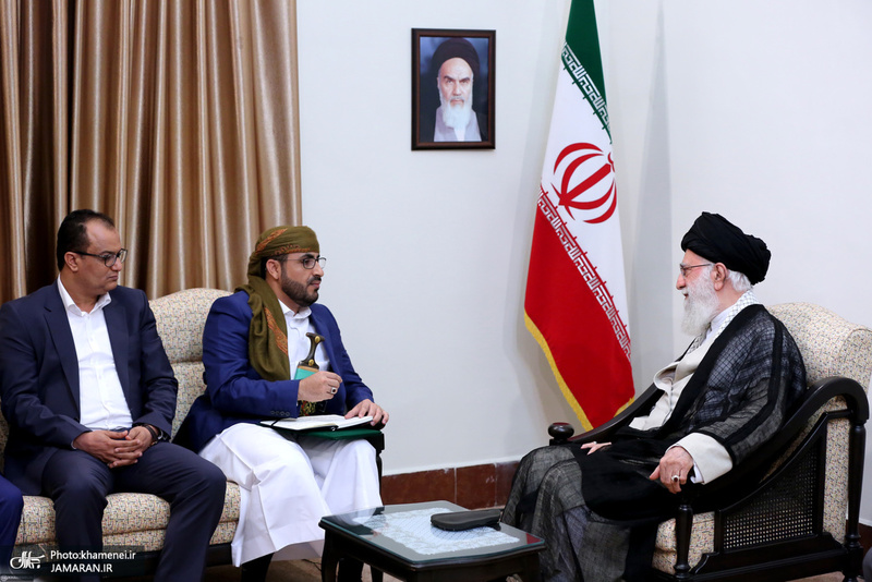 دیدار سخنگوی جنبش انصارالله یمن با رهبر معظم انقلاب