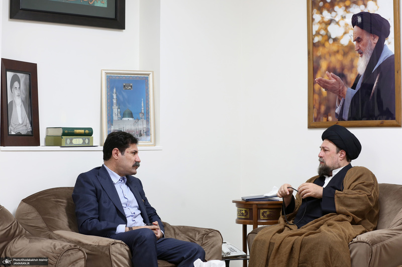 دیدار آقای عبدالکریم حسین‌زاده معاون رئیس جمهور با سید حسن خمینی