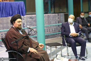 دیدار دبیر کل و اعضای حزب مردم سالاری با سید حسن خمینی