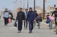  آوارگی فلسطینی ها از شهر غزه و ترک بیمارستان «الشفا» پس از حمله اسرائیل  (4)