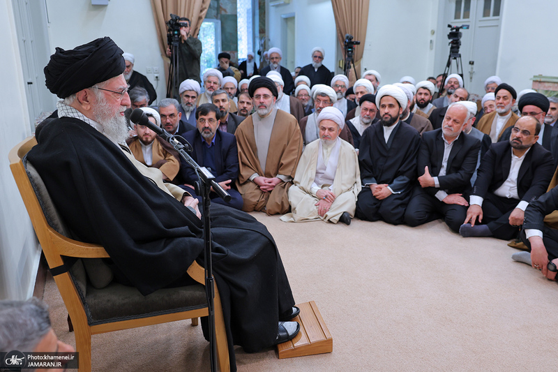 دیدار دست‌اندرکاران برگزاری همایش بین‌المللی تفسیر تسنیم با رهبر معظم انقلاب