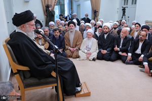 دیدار دست‌اندرکاران برگزاری همایش بین‌المللی تفسیر تسنیم با رهبر معظم انقلاب