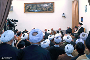 دیدار دست‌اندرکاران برگزاری همایش بین‌المللی تفسیر تسنیم با رهبر معظم انقلاب