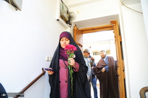 مراسم آغاز دهه فجر در بیت حضرت امام خمینی (س) در قم