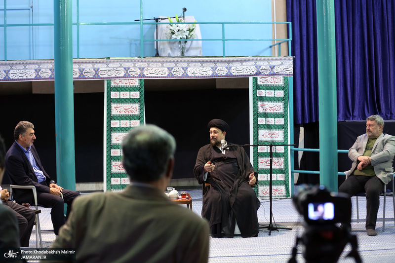 دیدار اعضای شورای مرکزی حزب اعتماد ملی با سید حسن خمینی