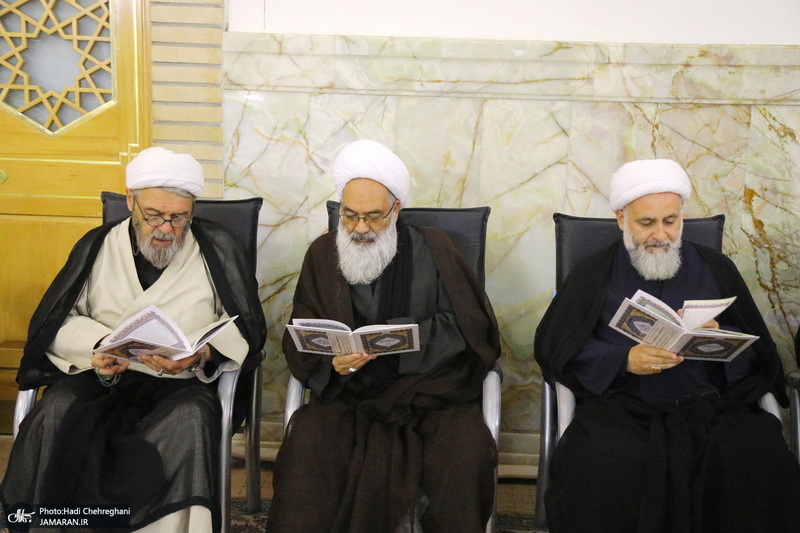 مراسم اولین سالگرد علامه حسن زاده آملی (ره) در حرم حضرت معصومه (س)‎‎