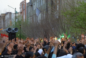 دسته عزاداری شهادت حضرت علی (ع) با حضور آیت‌الله العظمی وحید خراسانی