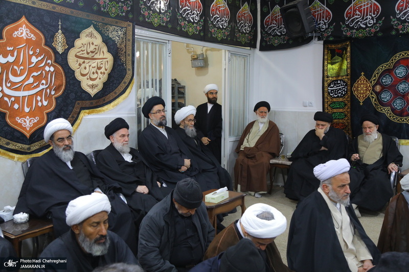 دومین شب عزاداری حضرت فاطمه (س) در بیت آیت الله دوستی زنجانی‎