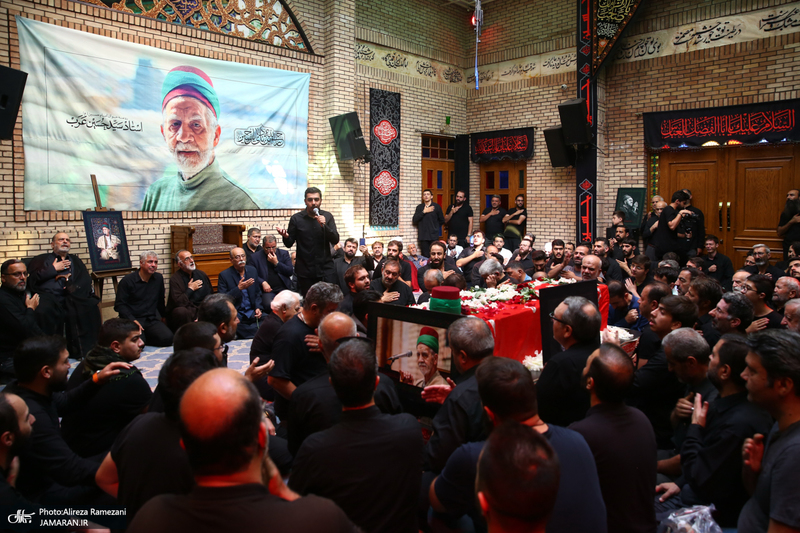 مراسم تشییع پیکر پیر غلام اهل بیت (س) حاج حسین عرب