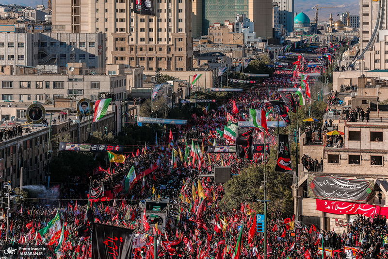 تشییع پیکر مطهر رهبر شهید انقلاب اسلامی در مشهد مقدس