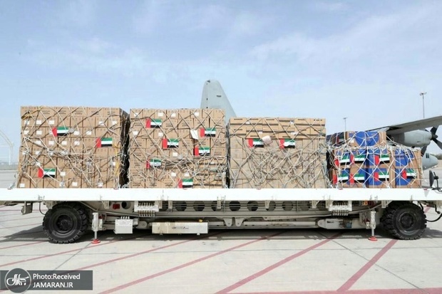 ارسال دومین محموله کمک های بشر دوستانه امارات به ایران جهت مقابله با کرونا