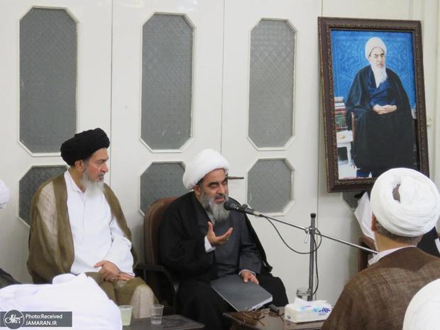 دیدارجمعی از علماء و روحانیت تهران و کرج با آیت الله فاضل لنکرانی / تصاویر