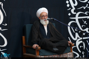 پیاده روی آیت الله العظمی وحید خراسانی به سمت حرم حضرت معصومه(س)