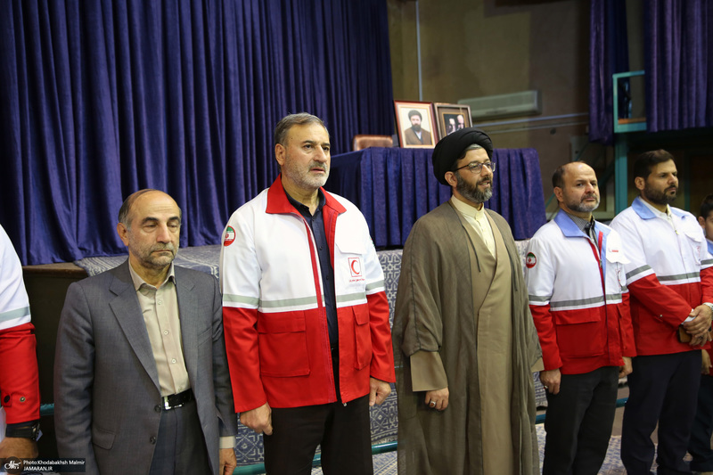 تجدیدمیثاق اعضای سازمان جوانان جمعیت هلال احمر با آرمان‌های امام خمینی(س)؛