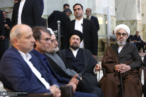 مراسم چهلمین روز در گذشت نوه قدرت الله علیخانی در حرم مطهره امام خمینی (س)