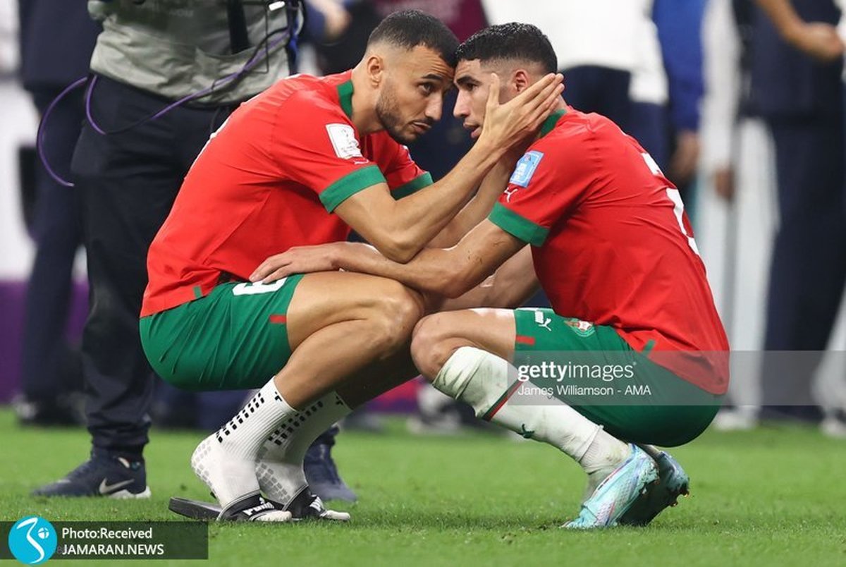 گزارش تصویری| غم مراکشی ها بعد از ناکامی در رسیدن به فینال جام جهانی