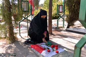 مراسم ادای احترام به مقام شامخ شهدای 17 شهریور در بهشت زهرا(س)