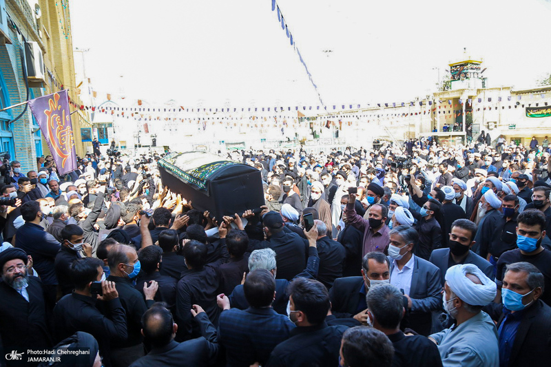 مراسم تشییع و خاکسپاری آیت الله العظمی صانعی(ره) در قم