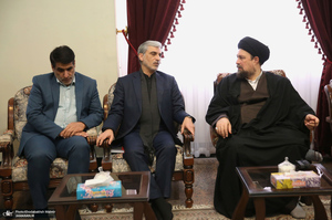 دیدار اعضای هیئت امنای هیئت رزمندگان اسلام مدافع حرم با سید حسن خمینی